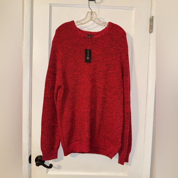 INC International Concepts Men's Red Crewneck Sweater Sz XL - Picture 4 of 7